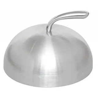 Monolith Feuerplatte Cloche Ø 30 cm Edelstahl Silber
