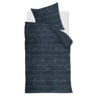 Beddinghouse Bettwäsche beddinghouse Bettwäsche VINTAGE INDIGO 155x220 cm, mit 1 Kissen