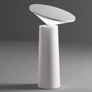 ACMHNC Tischlampe Kabellos, bis zu 8H Laufzeit, Weiß | 2000mAh LED Akku Tischleuchte, USB-C Aufladen, Touch Dimmbar, 3 Farbtemperaturen