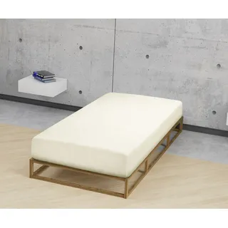 biberna Spannbettlaken 0002744 Feinbiber 180 x 200 - 200 x 200 cm natur