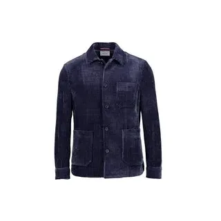 Pierre Cardin Herren Overshirt blau Chenille, blau, Herbst/Winter 2025/2026