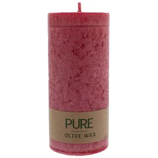Richard Wenzel PURE Olive Wax Kerze 130 x 60 mm karminrot