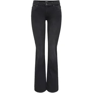 Only ONLBLUSH Mid Flared Schwarz 42/30