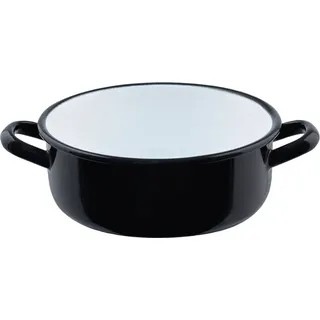 Riess Zwerge Kasserolle mit Bördel Ø16cm 1L Riesen und Zwerge Emaille