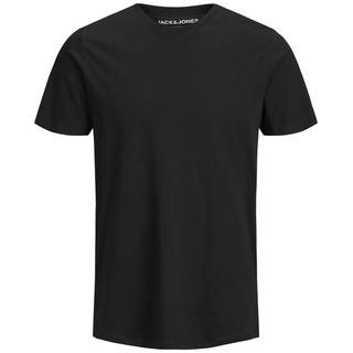 JACK&JONES Herren T-Shirt Vorteilspack - JJEORGANIC BASIC TEE O-NECK, Kurzarm, Bio-Baumwolle Weiß/Schwarz L 3er Pack (1x3P)