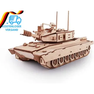 3D Holzpuzzle Panzer Modellbausatz Holz DIY Modellbau Erwachsene Kinder