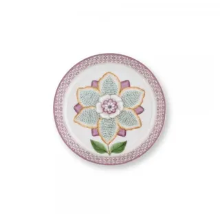 Pip Studio Frühstücksteller 9 cm lila/weiß