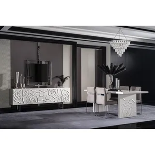 aea Sideboard 103 x 79 x 210 cm Weiß