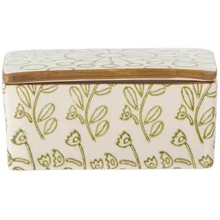 Bloomingville Maple Butterdose, Grün, Steingut