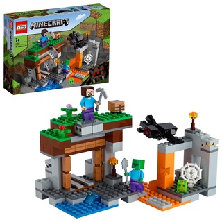 LEGO Minecraft Die verlassene Mine Bauset, Zombiehöhle mit Figuren: Schleim, Steve und Spinne 21166