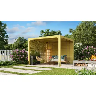 Karibu Pavillon 3,2 x 3,2 m Naturbelassen