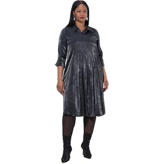 Ulla Popken Midikleid Schwarz 46/48