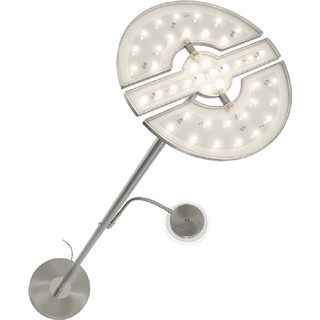 Briloner Leuchten LED Stehlampe mit flexibler Leselampe, Leuchtenkopf 2-teilig kipp- & schwenkbar, dimmbar, moderne Wohnzimmerlampe, 21 W + 3.5 W