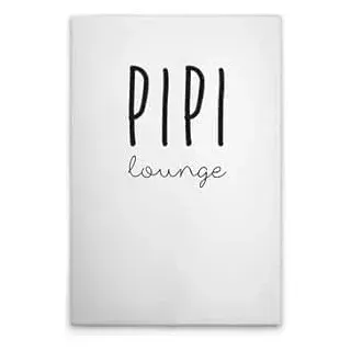 A.S. Création Leinwandbild Pipi Lounge - Wandbild in Weiss, Schwarz - 40 x 60 cm - DD133102
