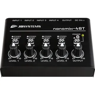 JB-Systems NANOMIX-4BT USB Interface 4-Kanal Line Mixer