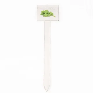 Marabellas Shop Gartenstecker Kräuterstecker Pflanzenschild ca. 13 x 13 x 58 cm Holz Pflanzschild