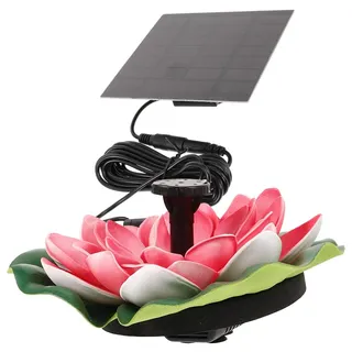UPKOCH Lotusförmiger Solarbrunnen Schwimmender Gartenbrunnen 6.50X5.91X1.57In Solar Springbrunnen Für Teich Wasserlandschaft Außenbereich Dekoration