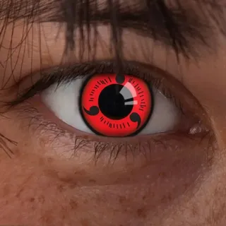 aricona Sharingan Kontaktlinsen Naruto Cosplay Farbige Halloween Fasching, Crazy aricona