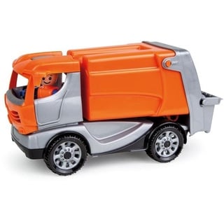 LENA® 01623 - Truckies Müllwagen, mit Spielfigur, Müllauto, Sandspielzeug