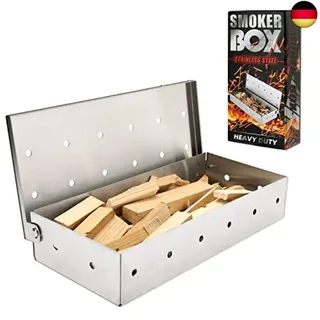 Merecho Räucherbox, Smokerbox, Edelstahl Räucherbox, Smoke Box Grill R