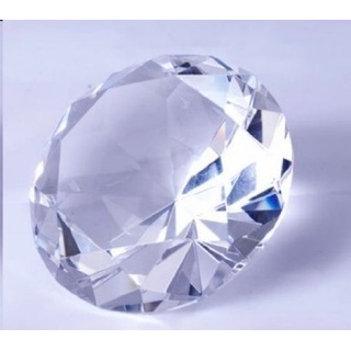 Yeti-Gold 8 cm grosser Glasdiamant | Deko-Diamant | Diamantkristall | Dekostein | Tischdeko | Diamant | Kristall | Streudeko | Hochzeitsdeko | Briefbeschwerer | Brillanten