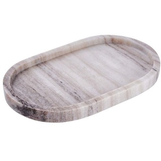 BUTLERS MARBLE Tablett Marmor Oval L 25 x B 15cm