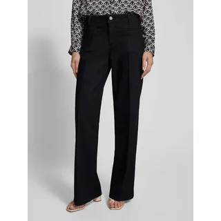 Wide Leg Jeans mit Paspeltaschen, Jeansblau, 40