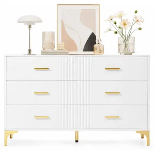 stilvora Sideboard 120 x 76 x 40 cm Weiß