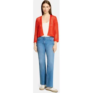 Betty Barclay Strickjacke mit Lochmuster Rot 40