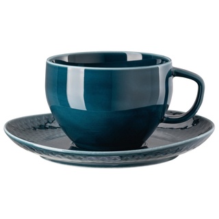 Rosenthal Latte-Macchiato-Glas Junto Ocean Blue Cafe au Lait 2tlg., Porzellan blau