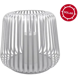 candela lights Laterne Metall 35x40 cm inkl. LED Kerze weiß