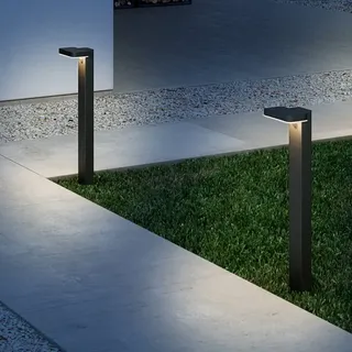 Nordlux Wegeleuchte Metall 76 cm Solar mit Bewegungsmelder schwarz