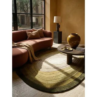 KADIMA DESIGN Wollteppich abstrakt Grün 160 x 230 cm - PARRET Kadima Design