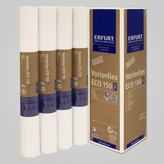 Erfurt Variovlies Eco 150 Ecovlies 75m2 weiß Glattvlies Renoviervlies 4 Rollen