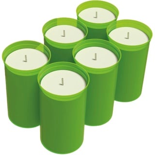 Bio Green 6er-Set Ökologische Kerzen aus Biomasse für Frostwächter „Firefly“ | ca. 42 Stunden Brenndauer pro Kerze | nachhaltig | CO2-neutral