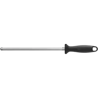 Zwilling Wetzstahl Kunststoff-Griff, Messerschärfer, Schwarz, Silber