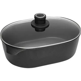 Woll, Guss-Bräter oval, 32 x 22 cm, 12 cm hoch, 6 Liter, für Induktion