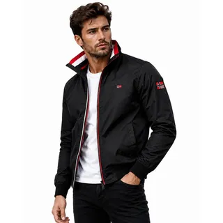 Geographical Norway Blouson Herren Übergangs Jacke Windbreaker Blouson Wasserabweisend Herbst schwarz S