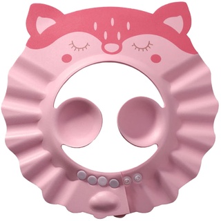 LAJIAOMIAN Duschhaube Kinder Baby Shampoo Schutz für Kinder Baby Bade Bad SchüTzen Weiche Kappe Hut Kappe Wasserdicht Cap Haare waschen ohne Tränen Schild Shampoo Schutz Baby (B-C, One Size)