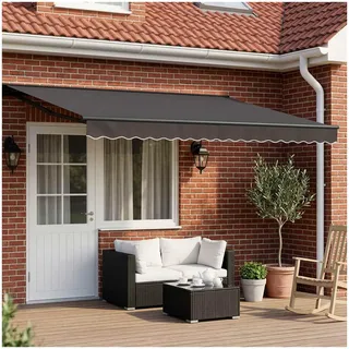 vidaXL Markise 4,5 x 3,5 m anthrazit