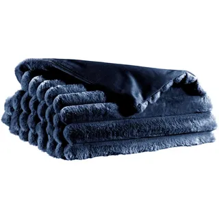 Vivaraise Tagesdecke, Dunkelblau, Textil, 240x260 cm, Schlaftextilien, Bettwäsche, Tagesdecken