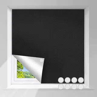 Fenster Verdunklungsstoff, 1mx1.5m Dachfenster Verdunkelung Sonnenschutz fensterverdunkelungen innen verdunkelungsstoff Tragbare Reise Verdunkelungsrollo ohne Bohren für schräge Fenster
