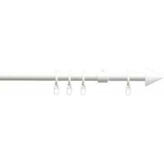 LIEDECO Vorhangstange Kegel 1-läufig Ø 20 mm 200 cm Weiß