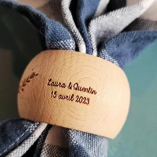 Personalisierter Serviettenring Aus Holz, Rustikale Hochzeit, Weihnachten, Taufe, Taufe, Junge, Mädchen, 1. Erstkommunion, Tischdekoration