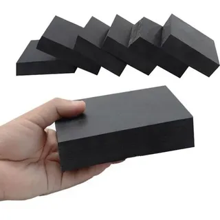 1 Stück Schwarzes Gummidämpfungspad, Quadratische Stoßdämpfende Gummiplatte 10 Mm, 15 Mm, 20 Mm, 50 Mm Dick (100 Mm X 100 Mm X 20 Mm)