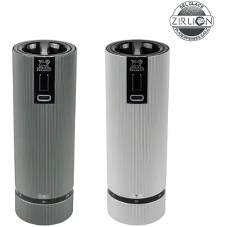 Peugeot Line Duo Electric Salzmühle 15 cm Grau befüllt