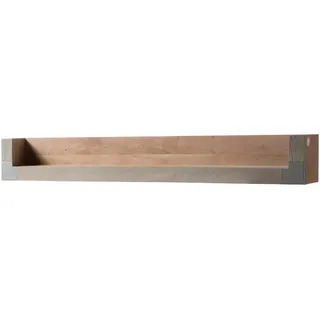 Massivmoebel24 Wandregal 205 x 24 x 22 cm Beige