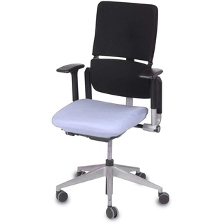TexDeko Bezug für Bürostuhl - Husse für Bürodrehstuhl & Schreibtischstuhl, Chefsessel, Bürosessel one Size fits All (Weiß)