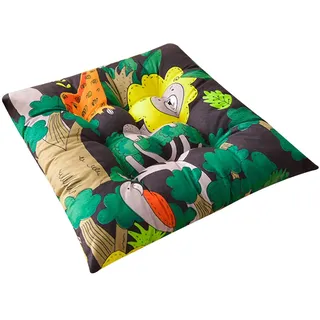 FANSU Stuhlkissen 1 2 4 6er Set, Karikatur Muster Sitzkissen 45x45cm, Stuhl Kissenauflage mit Schleife, Sitzpolster Weiches Stuhlauflage Sitzauflage Gartenkissen (1 Stück,Wald Tiere)