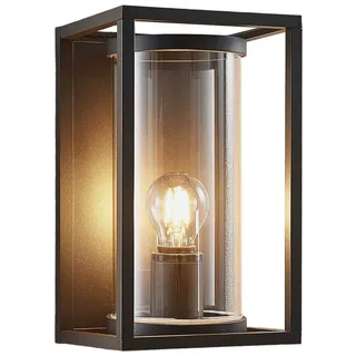 LUCANDE Außenwandleuchte Aluminium 30 cm E27 grau